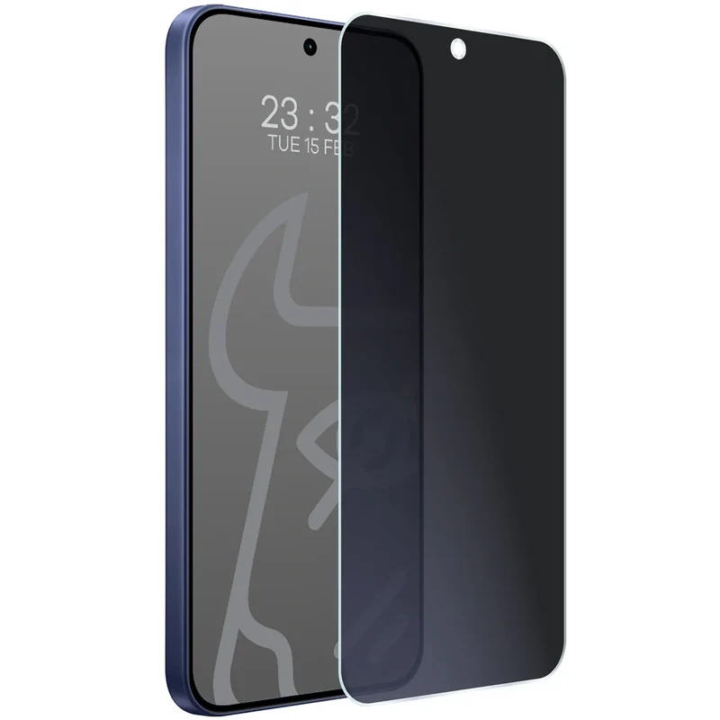 Hybridglas mit Privatschutzfilter für Vivo V70 FE 5G, Bizon Hybrid Shadow, Matt