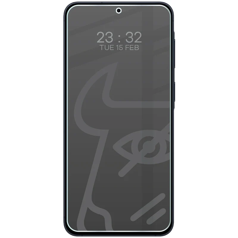 Hybridglas mit Privatschutzfilter für Galaxy A57 5G, Bizon Hybrid Shadow, Matt