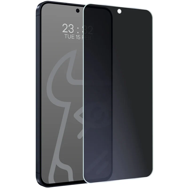 Hybridglas mit Privatschutzfilter für Galaxy A57 5G, Bizon Hybrid Shadow, Matt