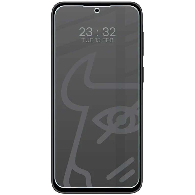 Hybridglas mit Privatschutzfilter für Galaxy A37 5G, Bizon Hybrid Shadow, Matt