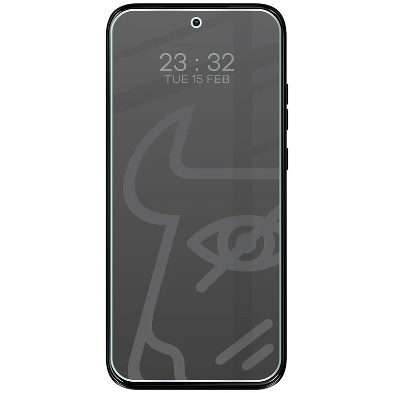 Hybridglas mit Privatschutzfilter für Motorola Moto G67 5G, Bizon Hybrid Shadow, Matt