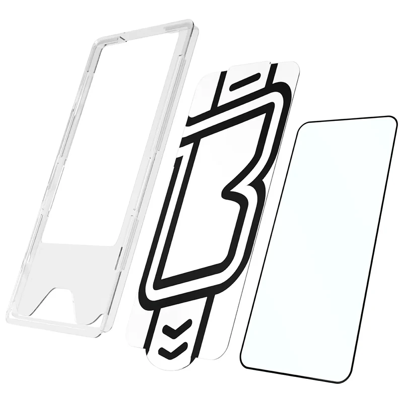 Gehärtetes Glas mit Applikationsrahme für Galaxy A56 5G / A37 5G, Bizon Glass Aplikator Edge, 2 Sets