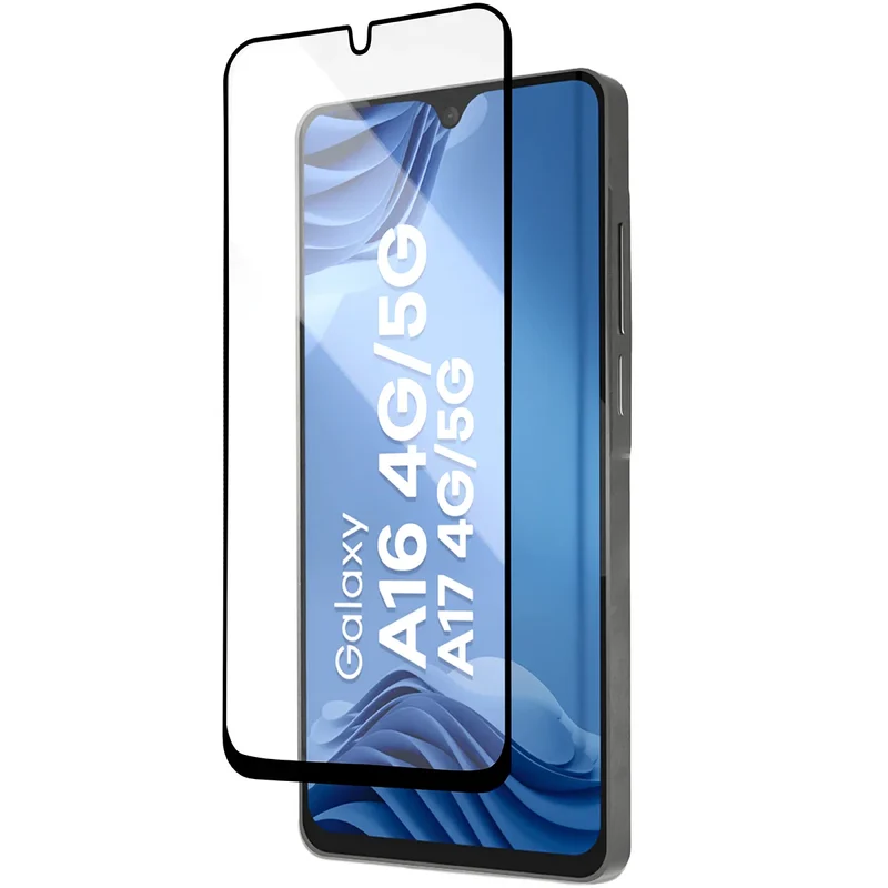 Gehärtetes Glas mit Applikationsrahme für Galaxy A16 / A17, Bizon Glass Aplikator Edge, 2 Sets