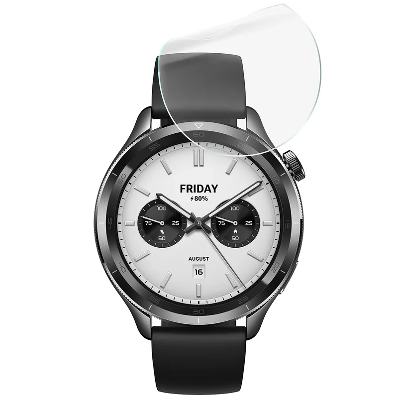 Schutzfolie für den Bildschirm für Xiaomi Watch S4 47 mm, Bizon Watch HydroFlex, 3 Stück