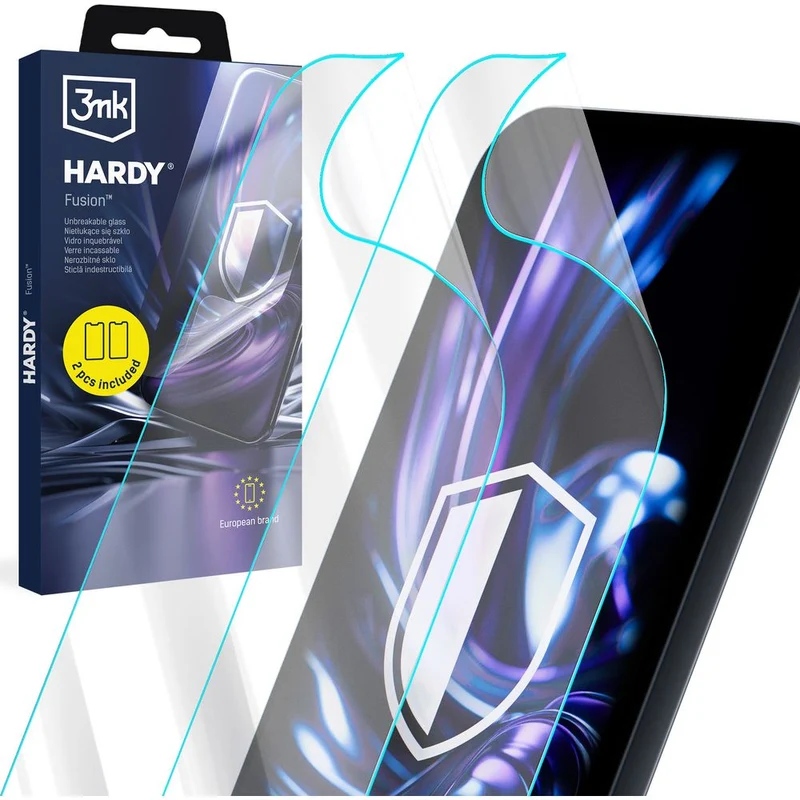 Hybridglas für Galaxy S26 FE/S25 FE, 3mk Hardy Fusion, 2 Stück