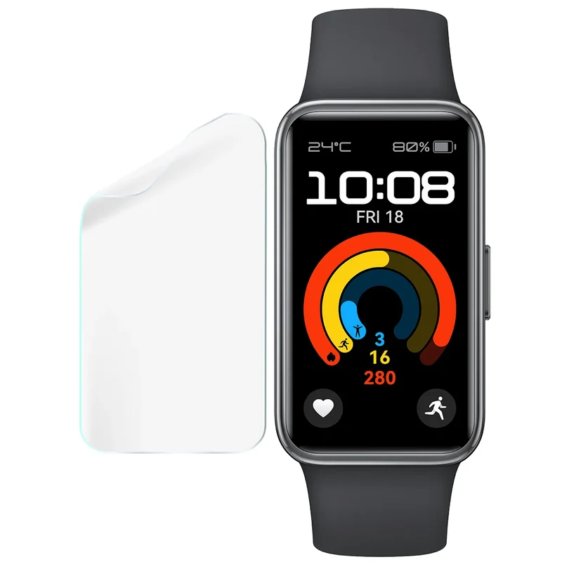 Schutzfolie für den Bildschirm für Huawei Band 9, Bizon Watch HydroFlex, 3 Stück