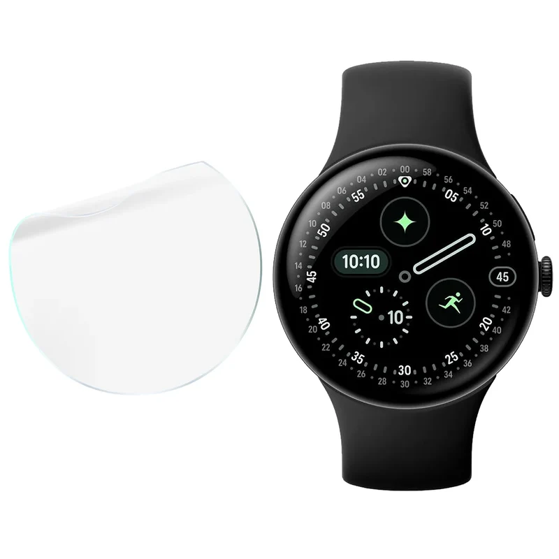 Schutzfolie für den Bildschirm für Google Pixel Watch 4 45 mm, Bizon Watch HydroFlex, 3 Stück