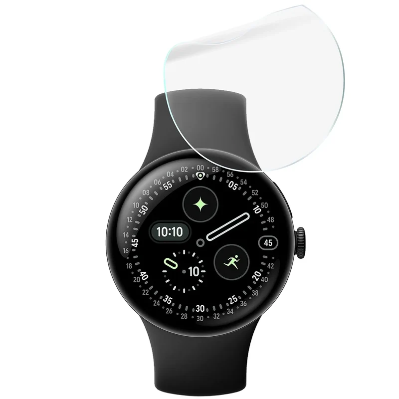 Schutzfolie für den Bildschirm für Google Pixel Watch 4 41 mm, Bizon Watch HydroFlex, 3 Stück
