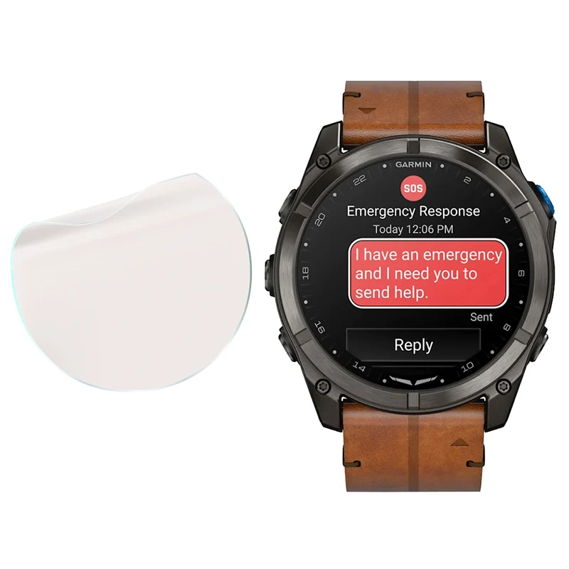 Matte Folie für Garmin D2 Mach 2 Pro, Bizon Watch Film Matte Duo, 2 Stück