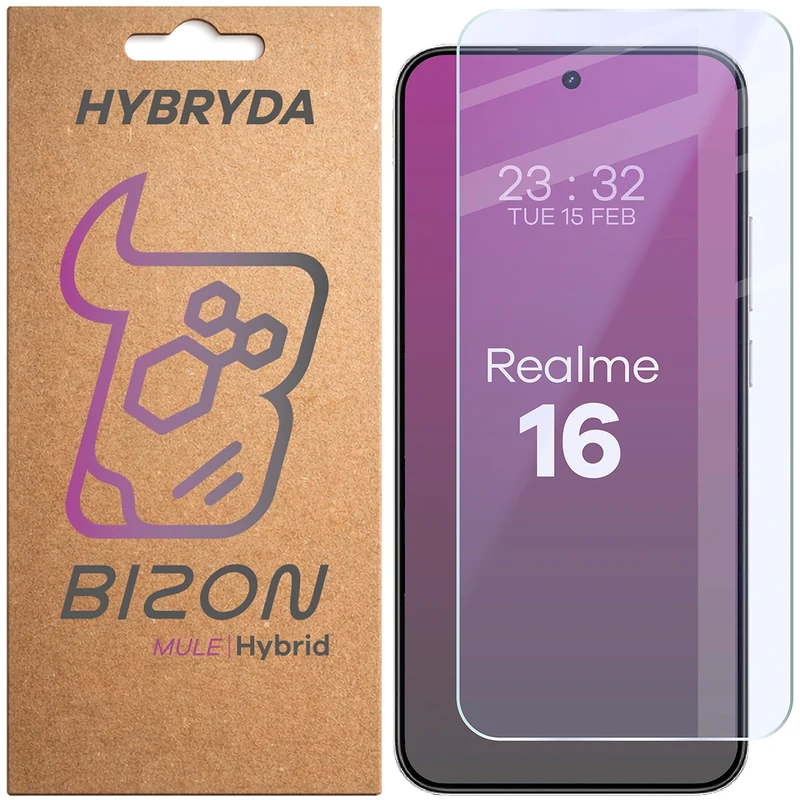 Flexibles Hybridglas für Realme 16 5G, Bizon Hybrid Mule