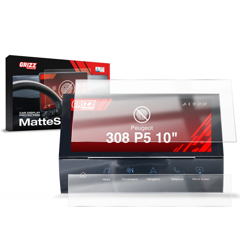 Matte Autodisplayfolie 2in1 für Peugeot 308 P5 (2021-2026), Grizz Protector