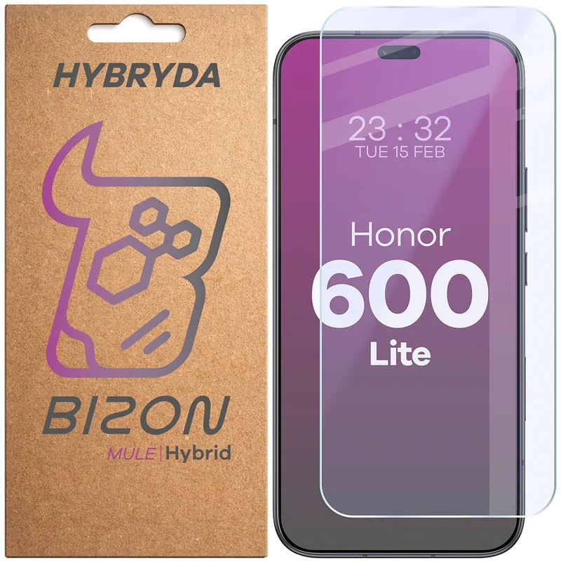 Flexibles Hybridglas für Honor 600 Lite 5G, Bizon Hybrid Mule
