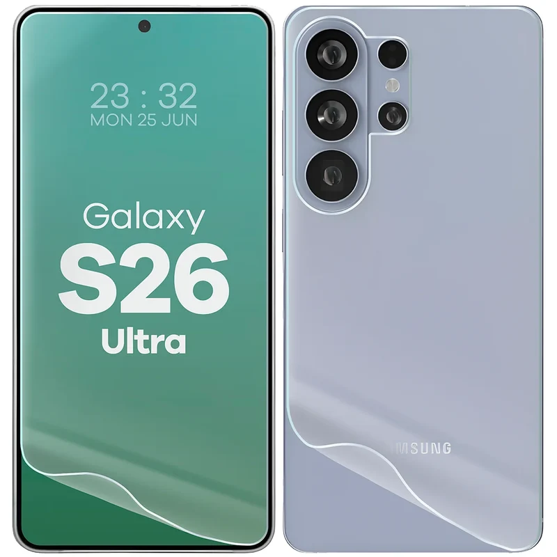 Hydrogel Folie für Display und Rückseite Bizon Film Hydrogel Pack für Galaxy S26 Ultra, 2 Stück