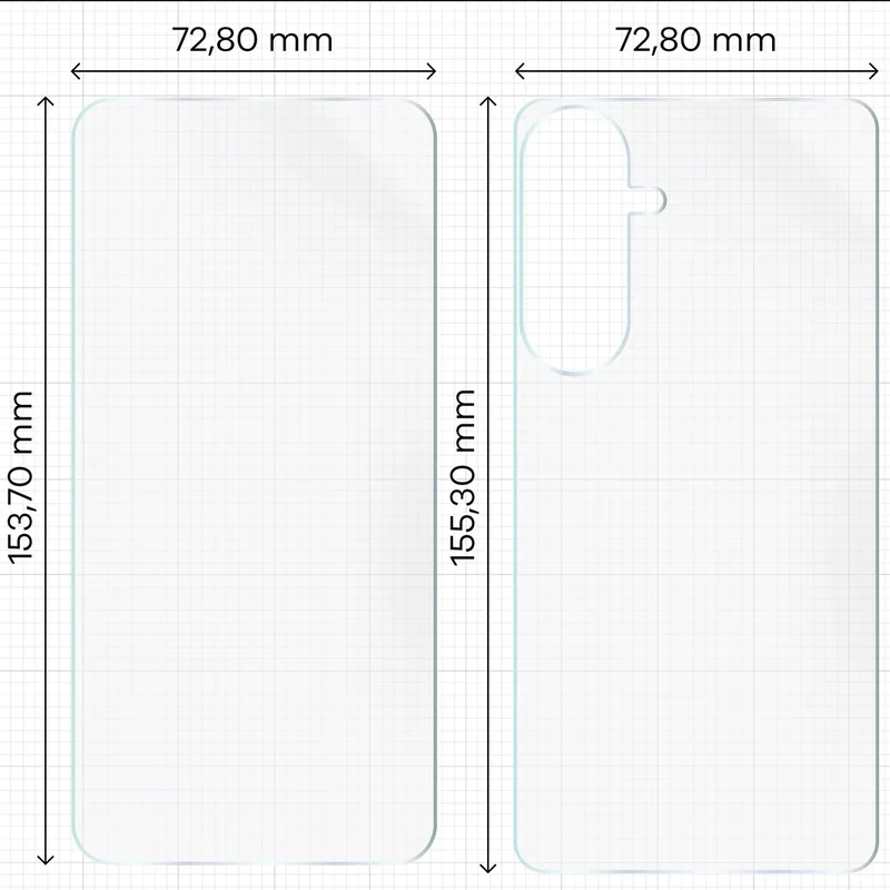 Hydrogel Folie für Display und Rückseite Bizon Film Hydrogel Pack für Galaxy S26 Plus, 2 Stück
