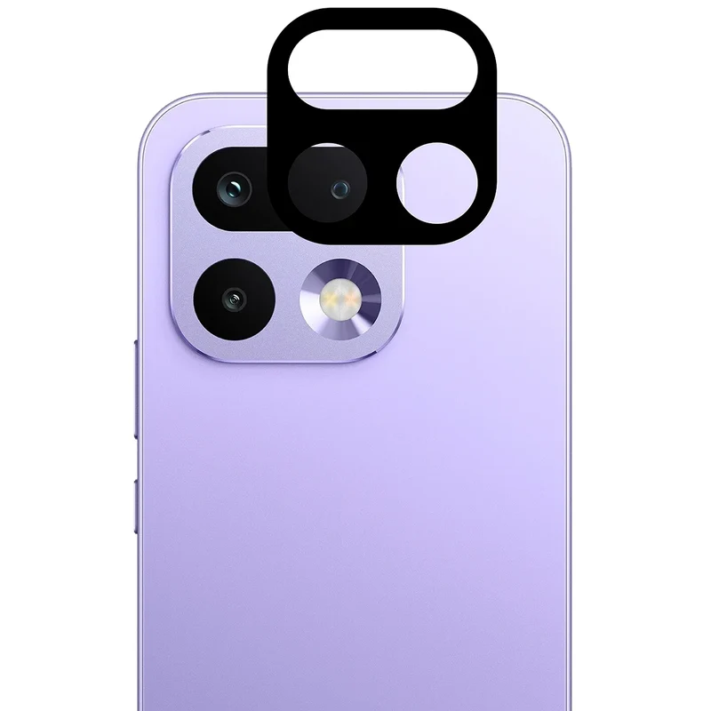 Gehärtetes Glas - 2 Stück + Kameraschutz für Realme 16 Pro 5G, Bizon Glass Edge Pack, Schwarz