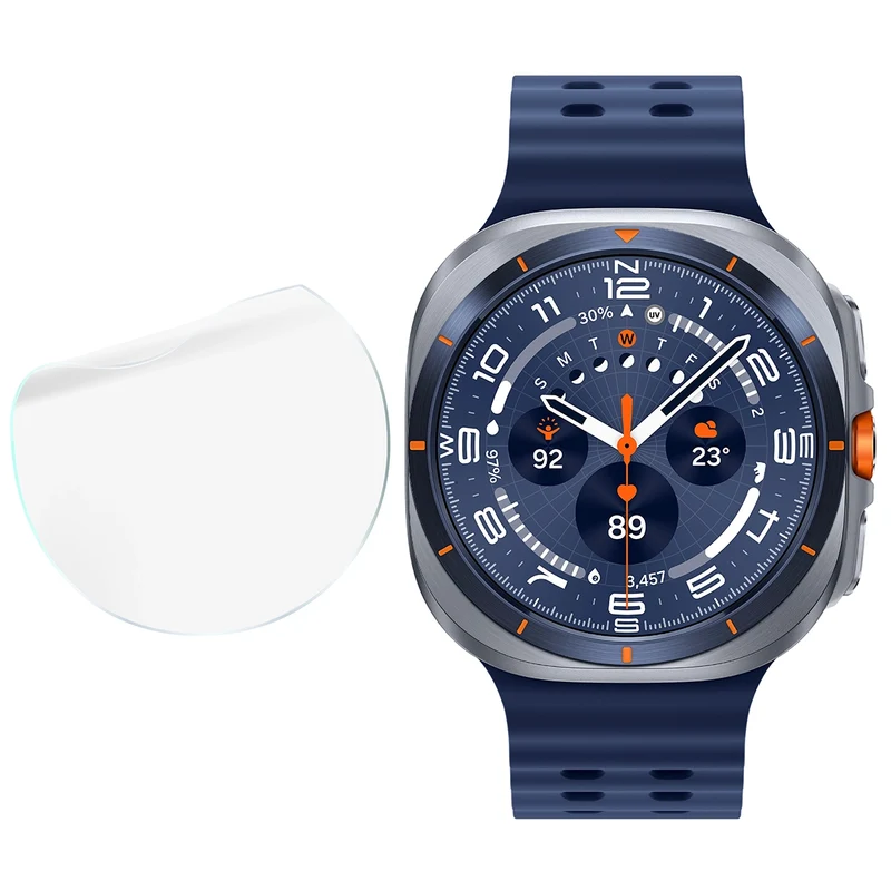 Schutzfolie für den Bildschirm für Galaxy Watch Ultra 1 / Ultra 2 / 6 Classic 47 mm, Bizon Watch HydroFlex, 3 Stück