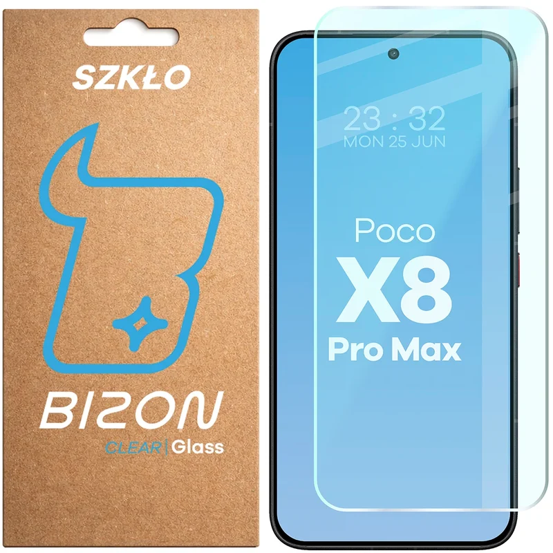 Gehärtetes Glas für Xiaomi POCO X8 Pro Max, Bizon Glass Clear