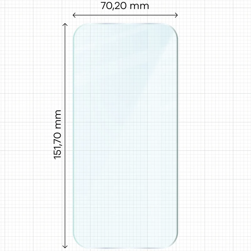 Gehärtetes Glas für Honor 600 Lite 5G, Bizon Glass Clear