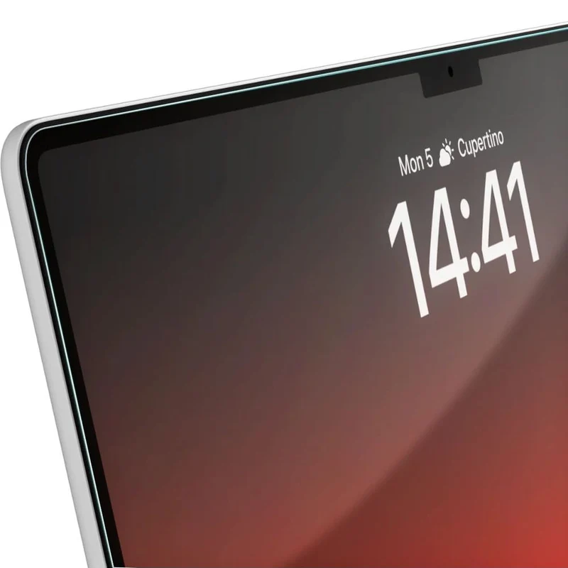 Bildschirmglas für MacBook Neo 13 A18 Pro 2026, Grizz HybridGlass Easy mit App-Rahmen