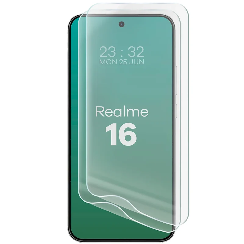 Hydrogel Folie für den Bildschirm für Realme 16 5G, Bizon Film Hydrogel Front Duo, 2 Stück
