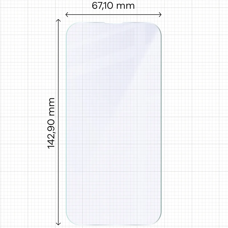 Flexibles Hybridglas für iPhone 17e, Bizon Hybrid Mule