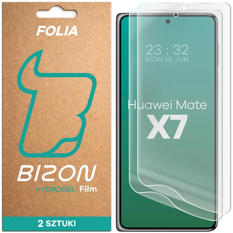 Hydrogel Folie für den Bildschirm für Huawei Mate X7, Bizon Film Hydrogel Front Duo, 2 Stück