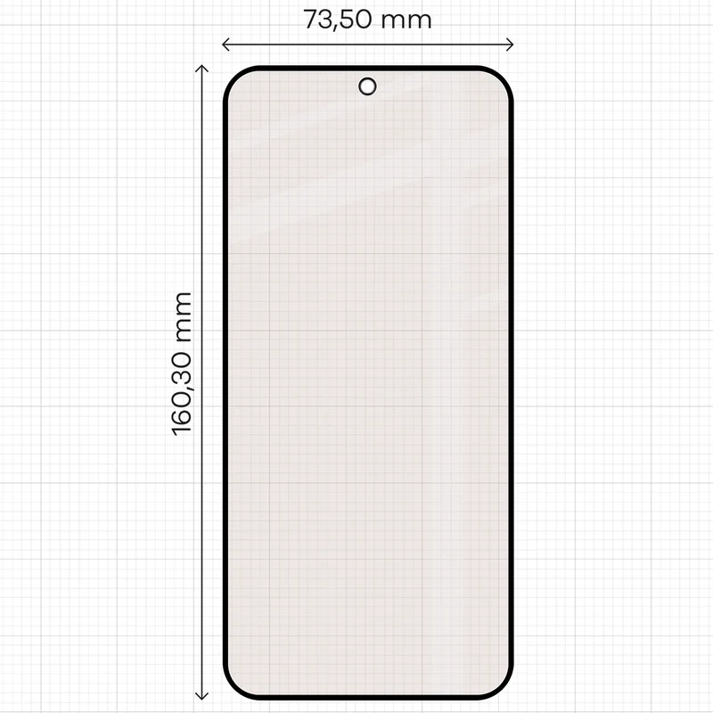Mattes Hartglas für Vivo V70 FE 5G, Bizon Glass Matte Duo, Schwarzer Rahmen, 2 Stück