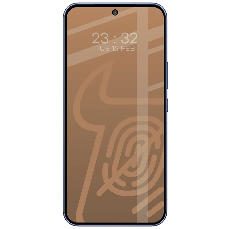 Mattes Hartglas für Vivo V70 FE 5G, Bizon Glass Matte Duo, Schwarzer Rahmen, 2 Stück