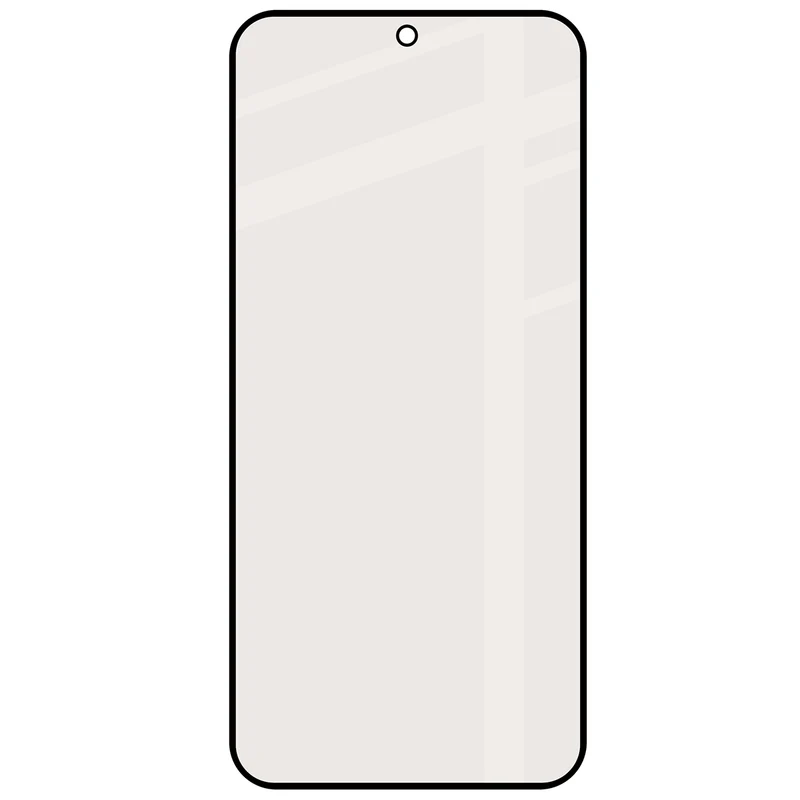 Mattes Hartglas für Vivo V70 FE 5G, Bizon Glass Matte, Schwarzer Rahmen
