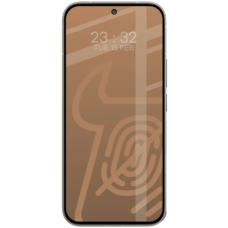 Mattes Hartglas für Vivo V70 5G, Bizon Glass Matte, Schwarzer Rahmen