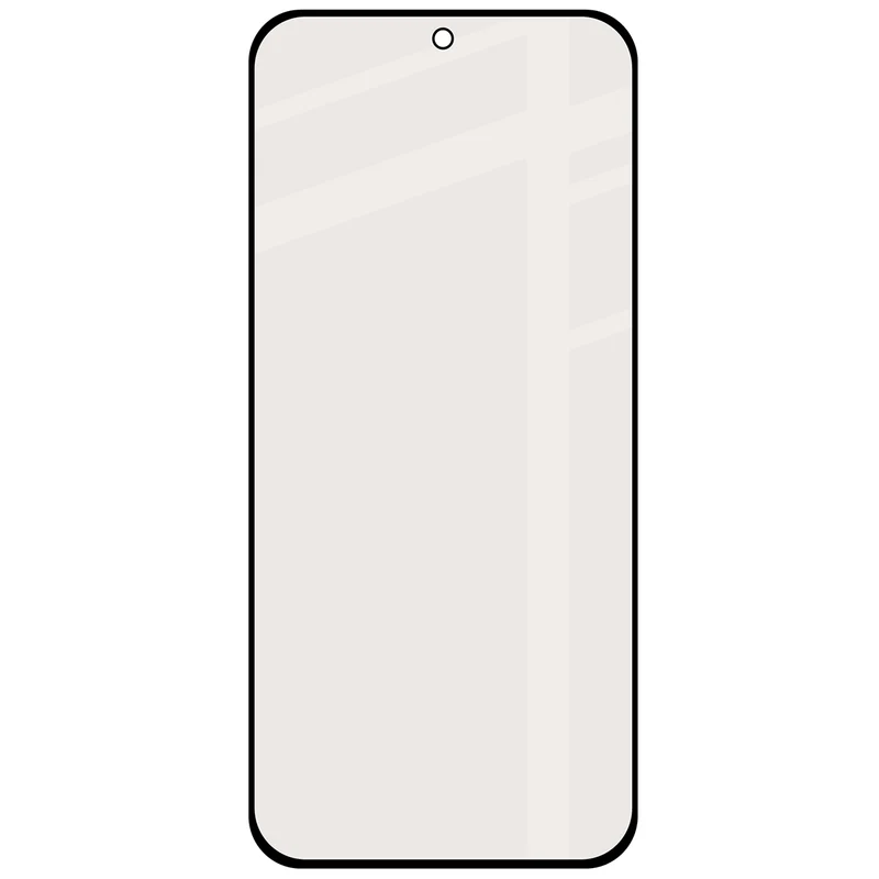 Mattes Hartglas für Vivo V70 5G, Bizon Glass Matte, Schwarzer Rahmen