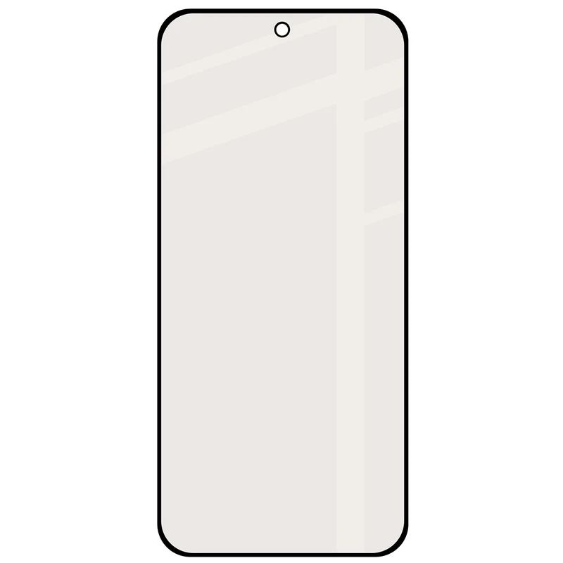 Mattes Hartglas für Realme 16 5G, Bizon Glass Matte, Schwarzer Rahmen