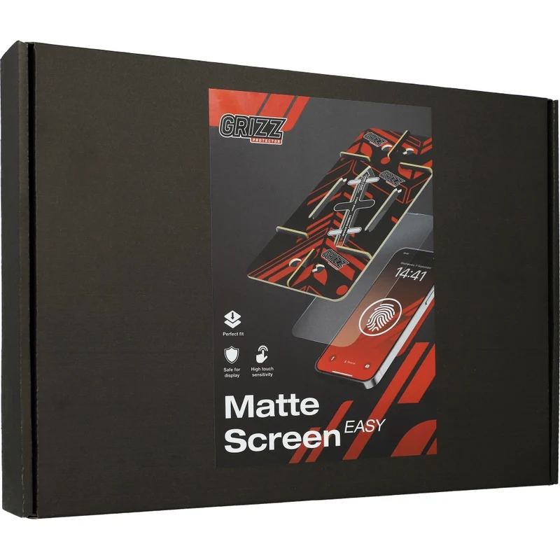 Bildschirmfolie für MacBook Pro 14" M5 Pro 2026, Grizz MatteScreen Easy mit App-Rahmen
