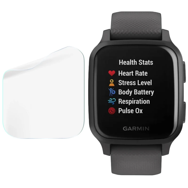 Schutzfolie für den Bildschirm für Garmin Venu Sq, Bizon Watch HydroFlex, 3 Stück