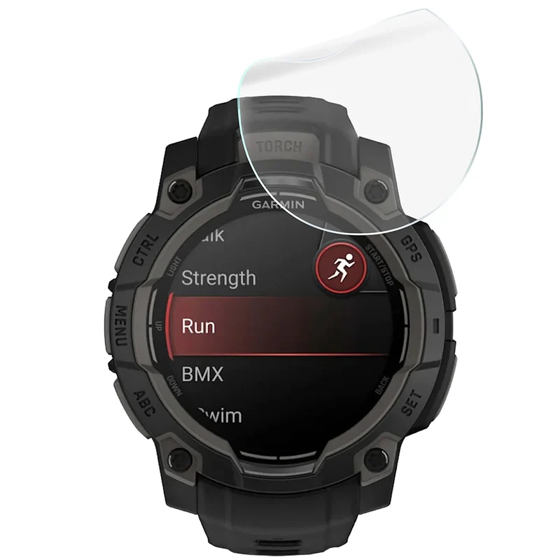 Schutzfolie für den Bildschirm für Garmin Instinct 3 45 mm AMOLED, Bizon Watch HydroFlex, 3 Stück