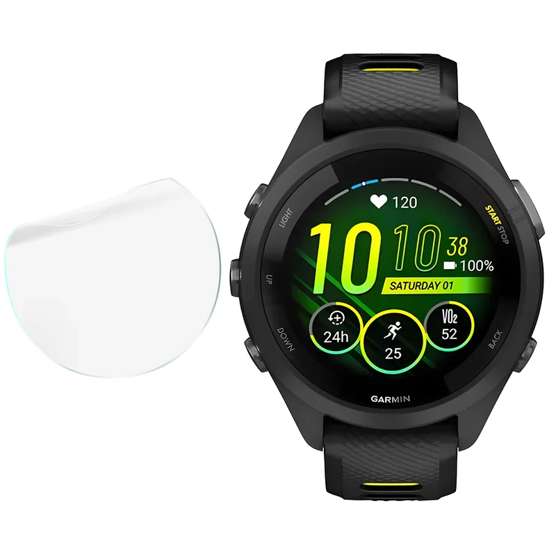 Schutzfolie für den Bildschirm für Garmin Forerunner 265S, Bizon Watch HydroFlex, 3 Stück