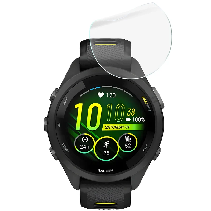 Schutzfolie für den Bildschirm für Garmin Forerunner 265S, Bizon Watch HydroFlex, 3 Stück