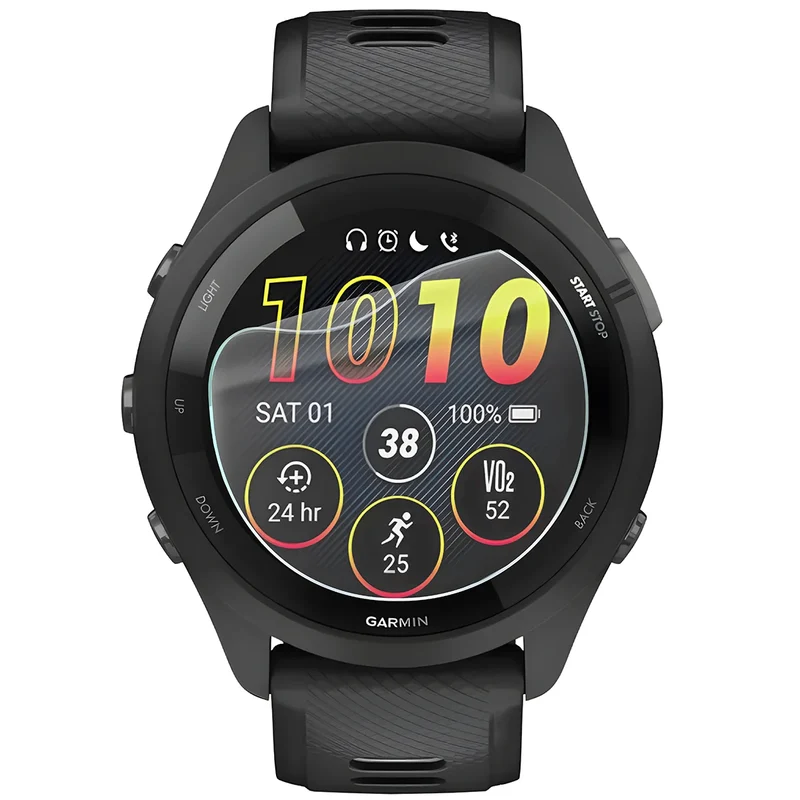 Schutzfolie für den Bildschirm für Garmin Forerunner 265, Bizon Watch HydroFlex, 3 Stück