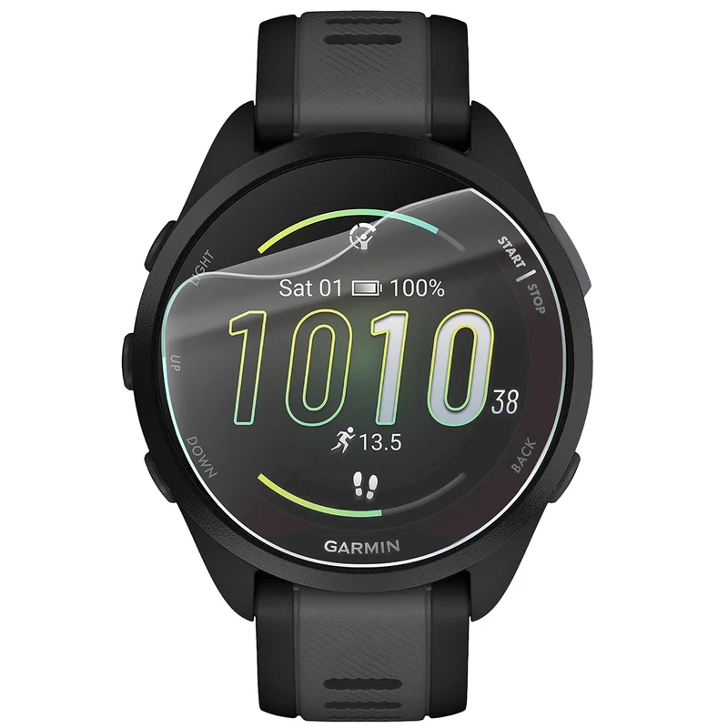 Schutzfolie für den Bildschirm für Garmin Forerunner 165, Bizon Watch HydroFlex, 3 Stück
