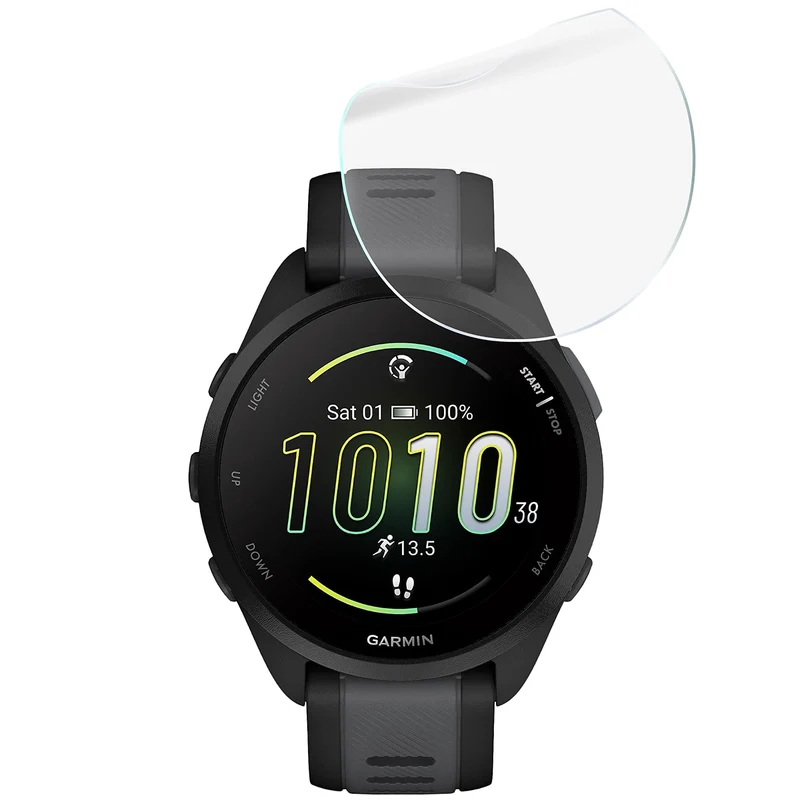 Schutzfolie für den Bildschirm für Garmin Forerunner 165, Bizon Watch HydroFlex, 3 Stück