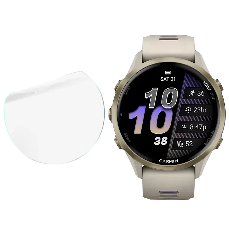 Schutzfolie für den Bildschirm für Garmin Forerunner 970, Bizon Watch HydroFlex, 3 Stück