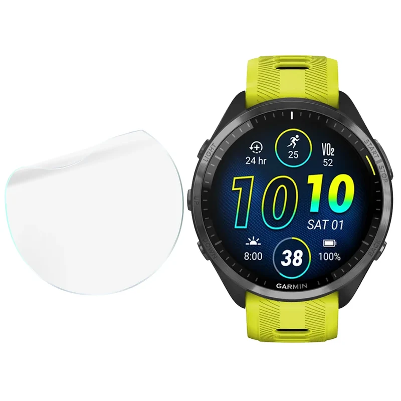 Schutzfolie für den Bildschirm für Garmin Forerunner 965, Bizon Watch HydroFlex, 3 Stück