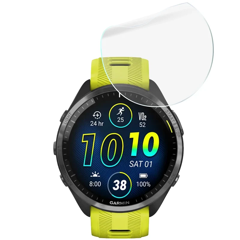 Schutzfolie für den Bildschirm für Garmin Forerunner 965, Bizon Watch HydroFlex, 3 Stück