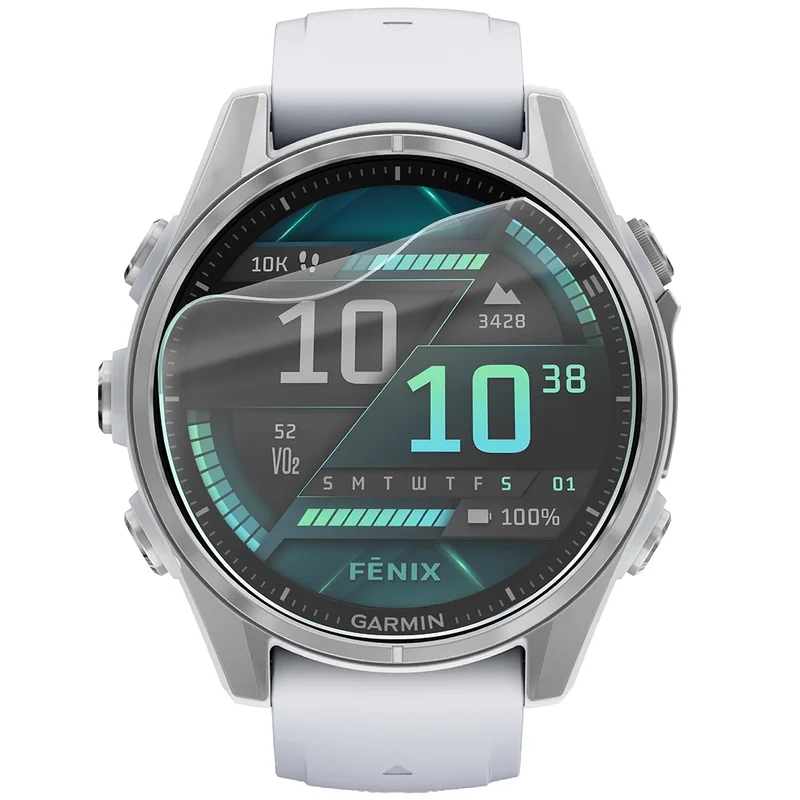 Schutzfolie für den Bildschirm für Garmin Fenix 8 AMOLED 43 mm, Bizon Watch HydroFlex, 3 Stück