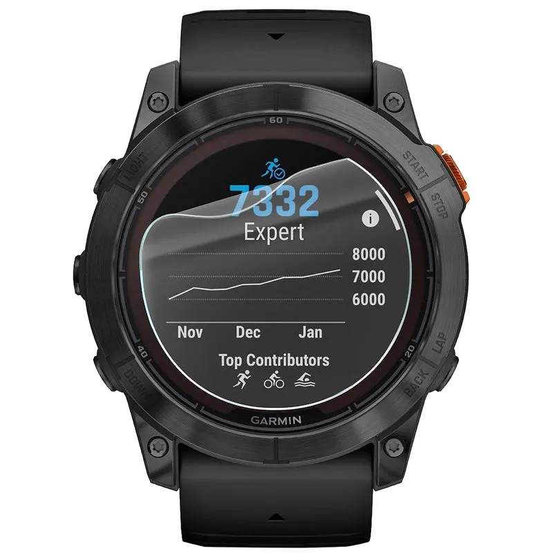 Schutzfolie für den Bildschirm für Garmin Fenix 7X Pro, Bizon Watch HydroFlex, 3 Stück