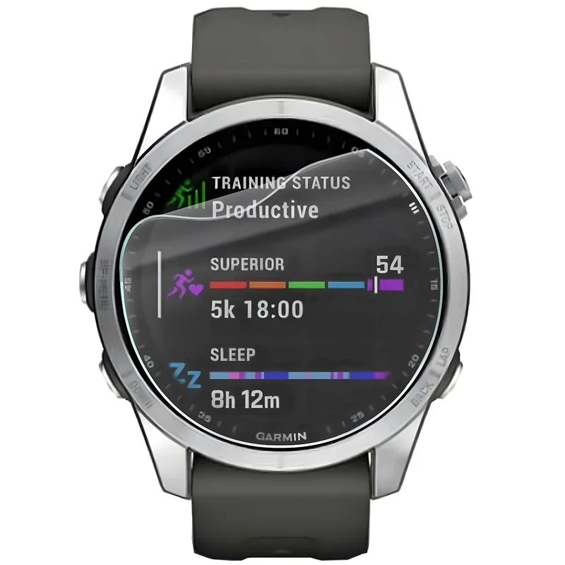 Schutzfolie für den Bildschirm für Garmin Fenix 7S, Bizon Watch HydroFlex, 3 Stück