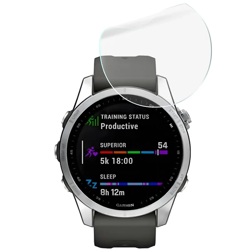 Schutzfolie für den Bildschirm für Garmin Fenix 7S, Bizon Watch HydroFlex, 3 Stück