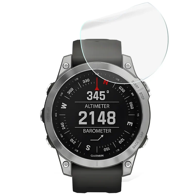 Schutzfolie für den Bildschirm für Garmin Fenix 7, Bizon Watch HydroFlex, 3 Stück