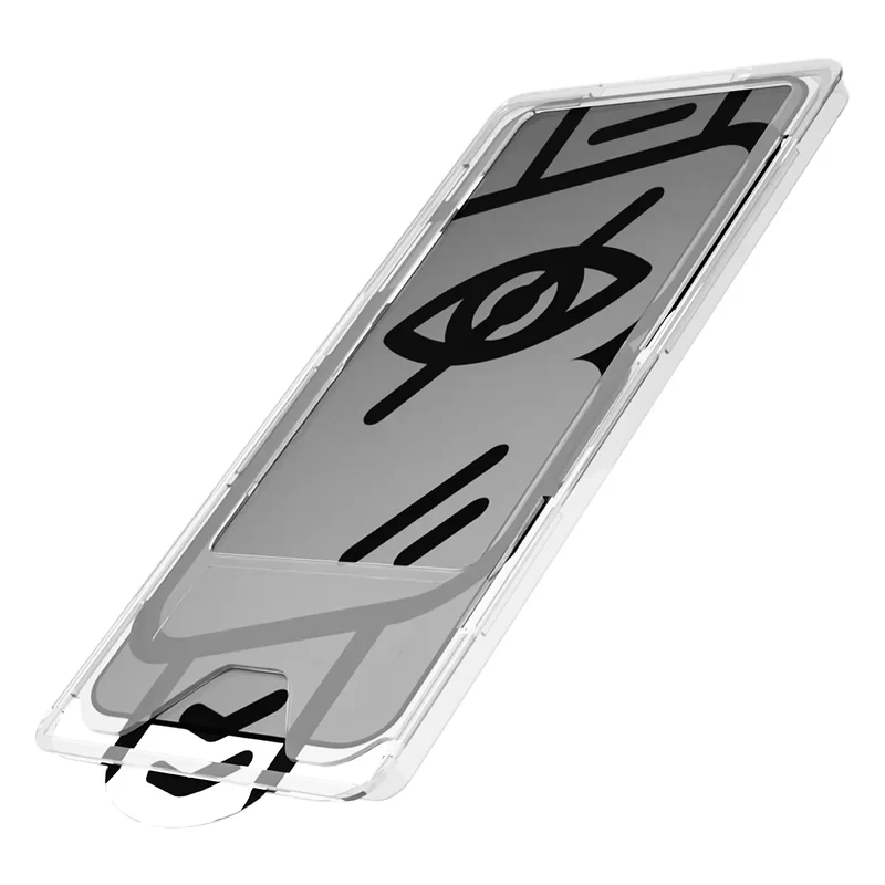 Gehärtetes Glas mit Privatschutzfilter und Applikationsrahmen für Galaxy S26, Bizon Glass Aplikator Shadow, 2 Sets