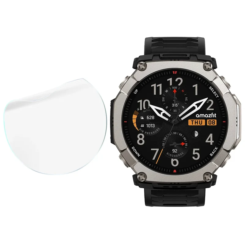 Schutzfolie für den Bildschirm für Amazfit T-Rex Ultra 2, Bizon Watch HydroFlex, 3 Stück